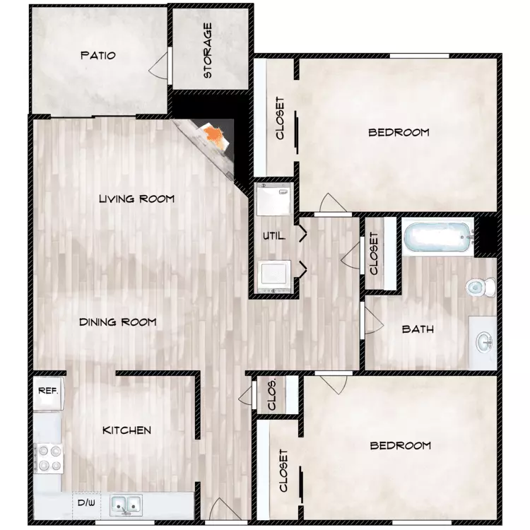Unit A302 A302 floor plan