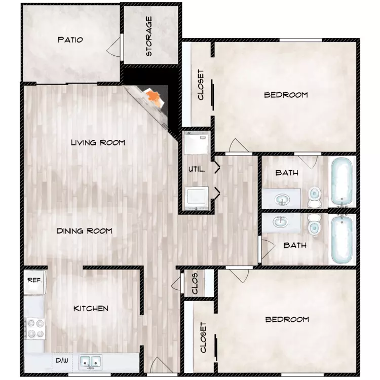Unit G204 G204 floor plan