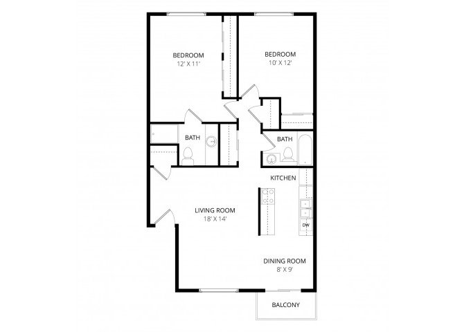 Unit G119 C107 floor plan