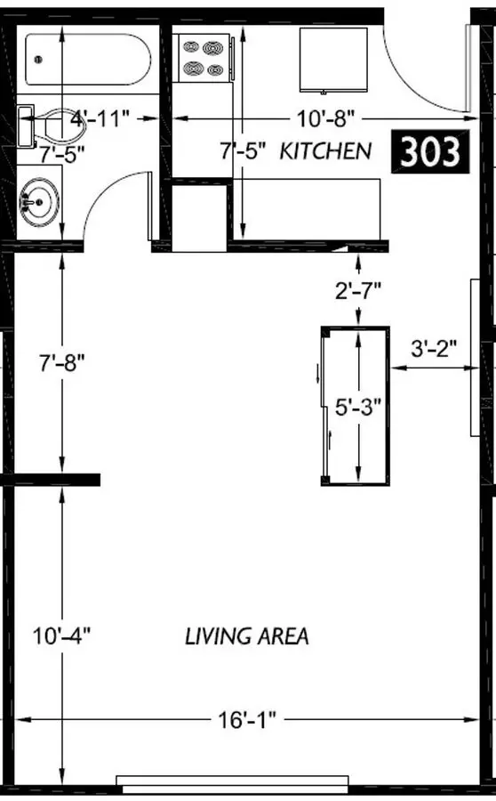 Unit 303 303 floor plan