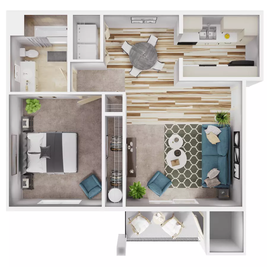 Unit 13B 13B floor plan