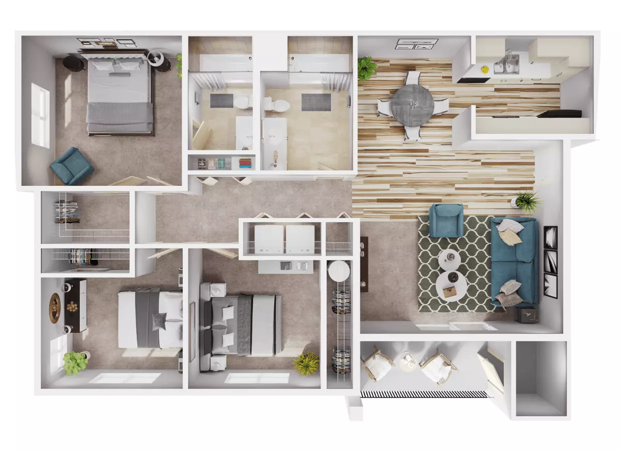 Unit P401 R302 floor plan