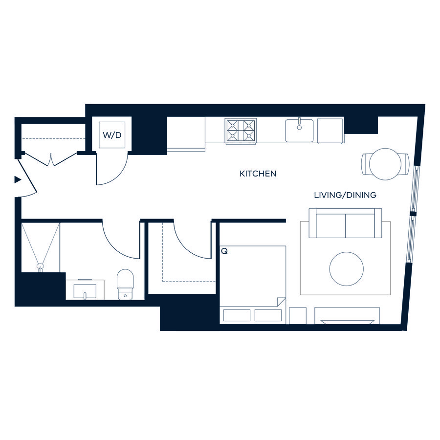 Studio • 1 Bath 1608 floor plan