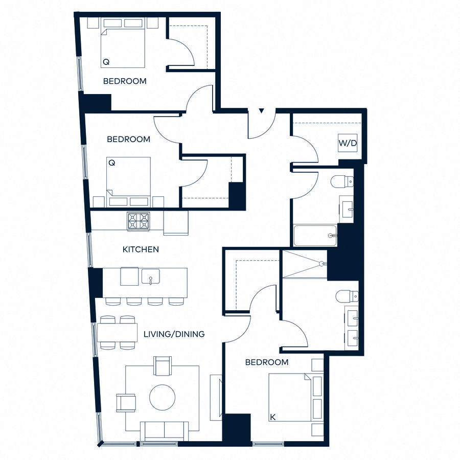 3 Beds • 2 Bath 320 floor plan