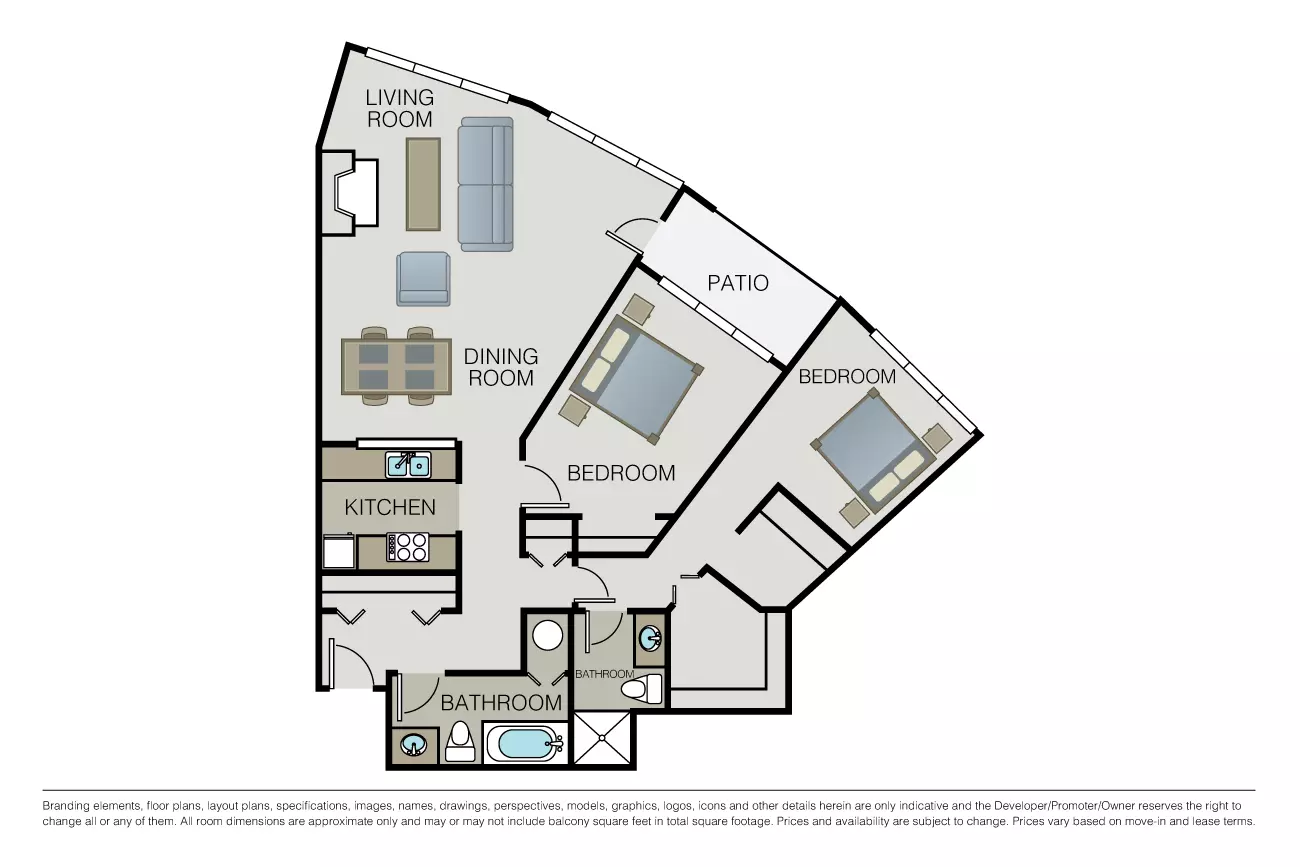 Unit D203 D203 floor plan