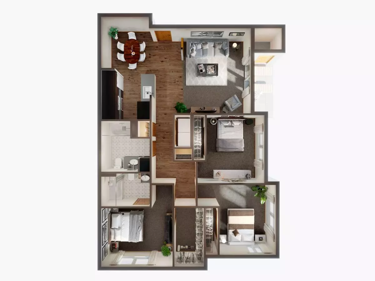 Unit A302 1410 floor plan