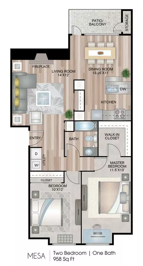 Unit P203 P203 floor plan