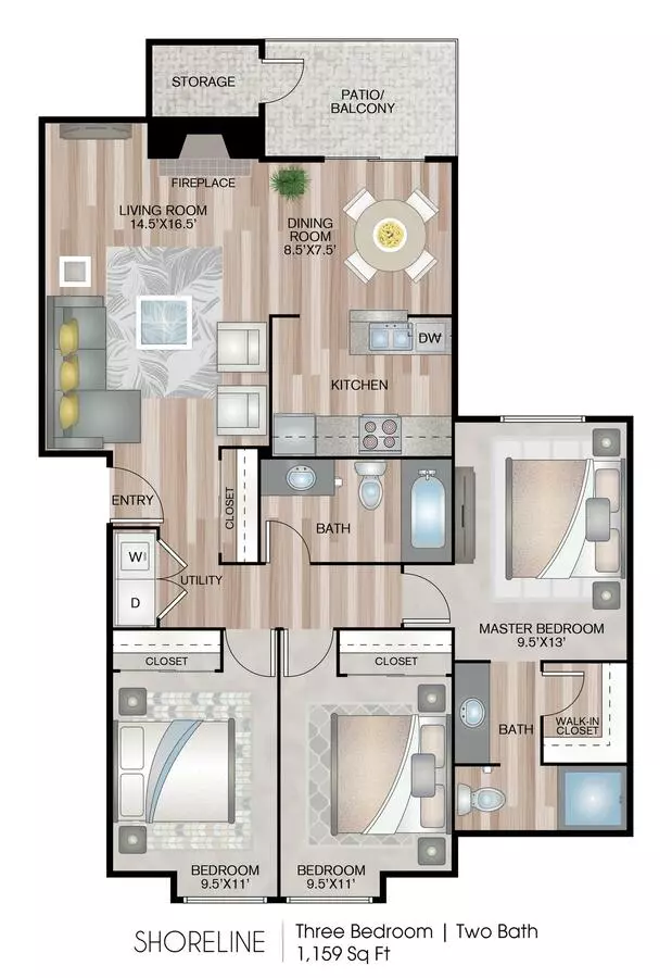 Unit S301 S301 floor plan