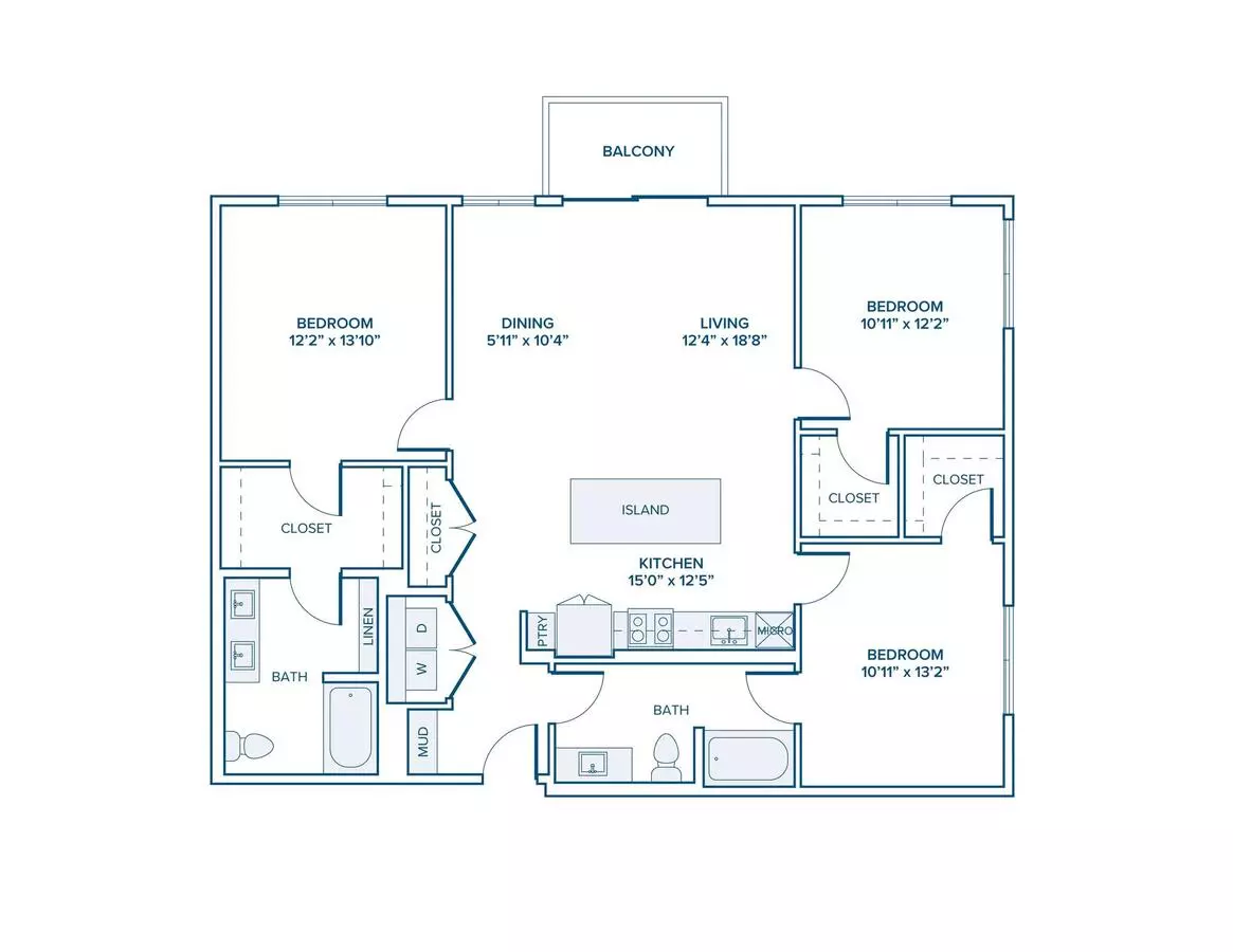 3 Beds • 2 Bath 337 floor plan