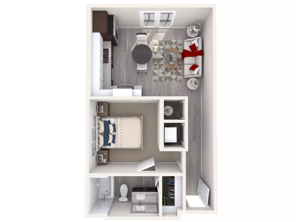 Studio • 1 Bath 3012 floor plan
