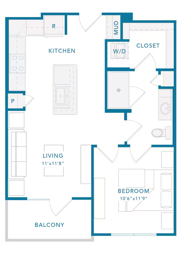 A1 1250 floor plan