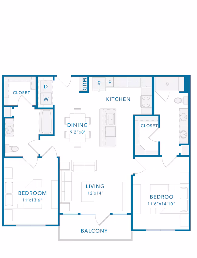 Unit 1145 1145 floor plan
