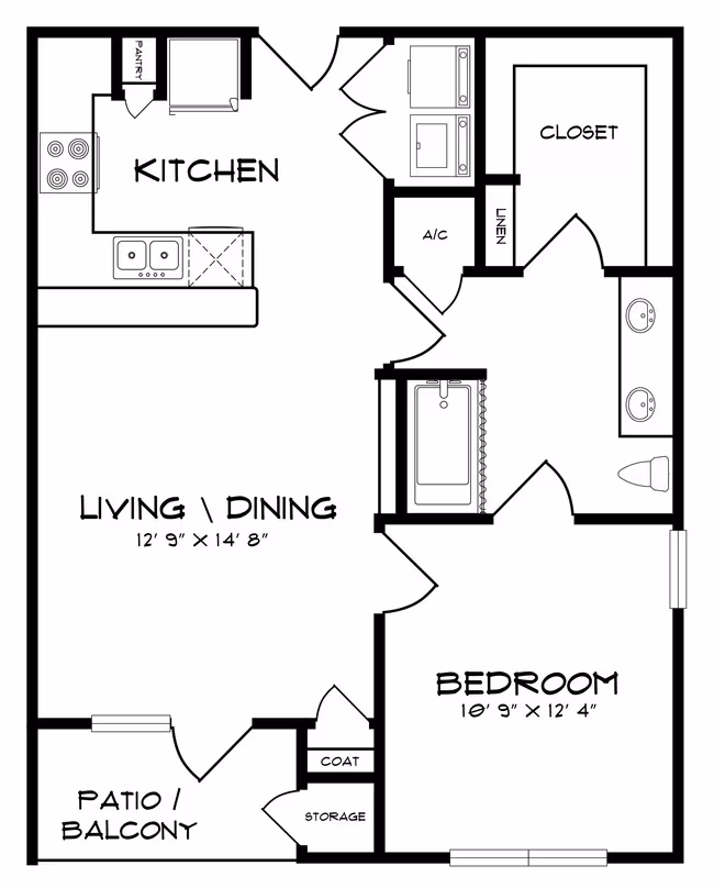 Unit 2417 2103 floor plan