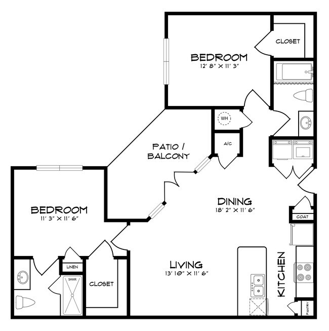 Unit 1105 1105 floor plan