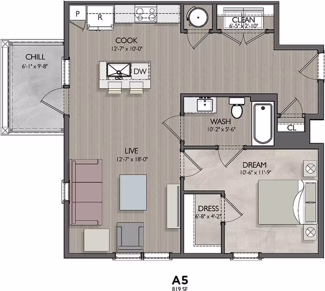 Unit 7-7101 7-7101 floor plan