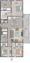 C1 7-7307 floor plan