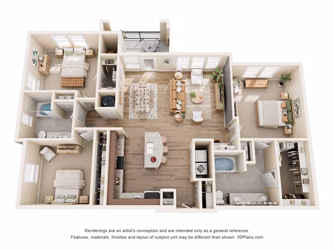 Unit 02101 01205 floor plan