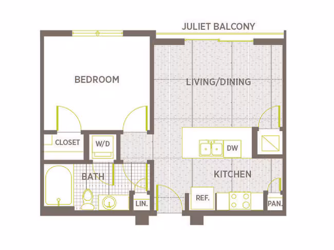 Unit 425 160 floor plan