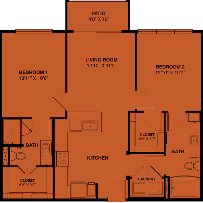 Unit 1314 1314 floor plan