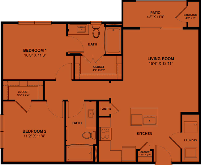 Unit 5108 3207 floor plan