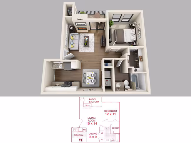 Unit 1012 1012 floor plan