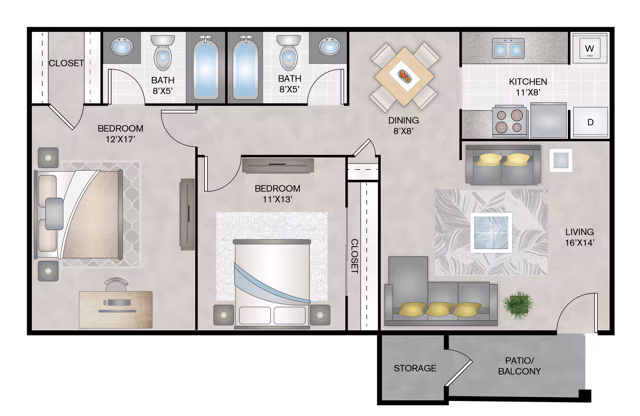 Unit 21-2109 13-1301 floor plan