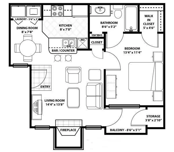 A1 0412 floor plan