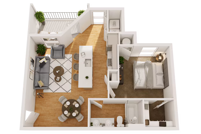 Unit 5105 5104 floor plan