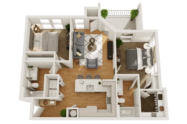 Unit 5207 5208 floor plan