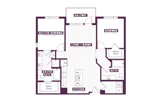 Unit 612 612 floor plan