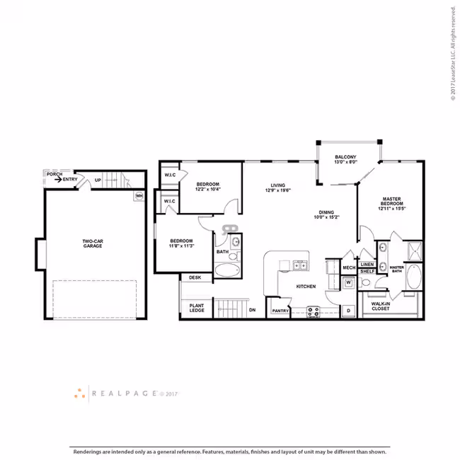 Unit 2105 1405 floor plan