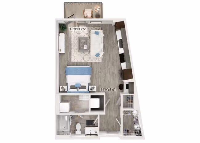Unit 1440 1240 floor plan