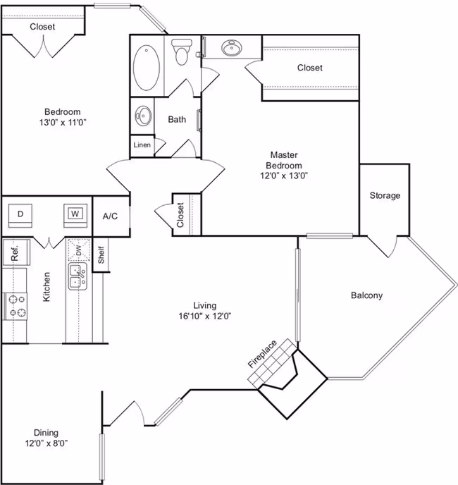 Unit 3707 0607 floor plan