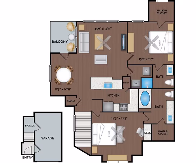 Unit 1605 305 floor plan