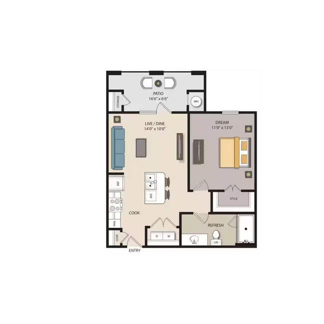 A1 1407 floor plan