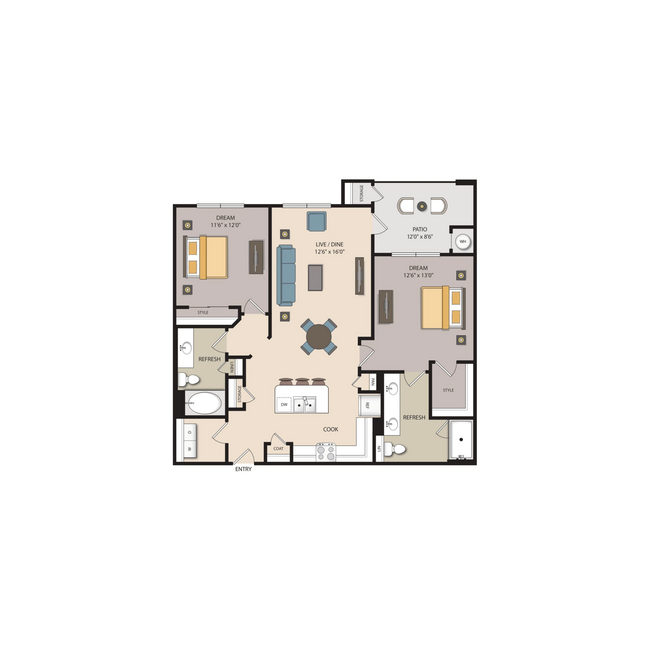 Unit 3214 3214 floor plan