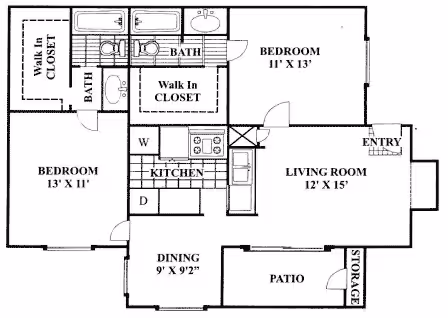 Unit 1034 2069 floor plan