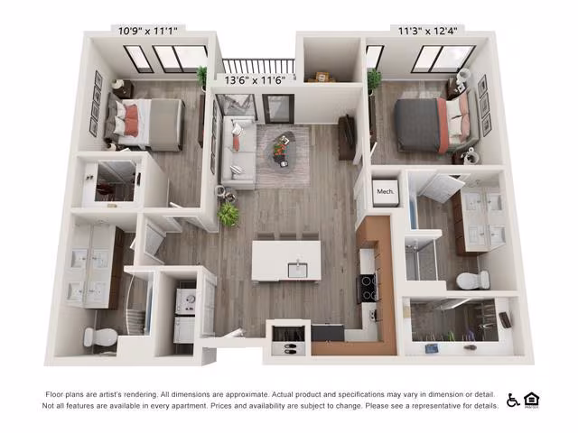 Unit 1316 1316 floor plan