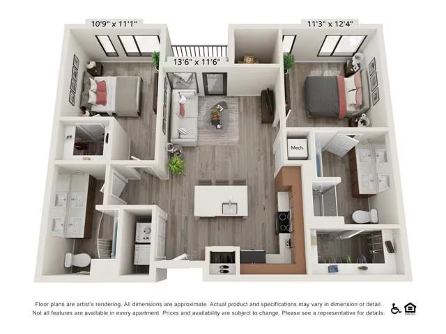 Unit 1316 1414 floor plan