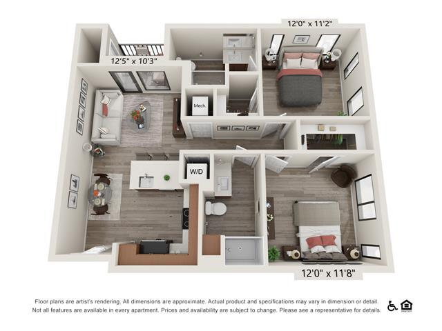 2D 1224 floor plan