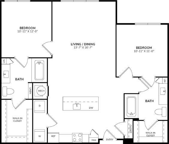 Unit 565 335 floor plan