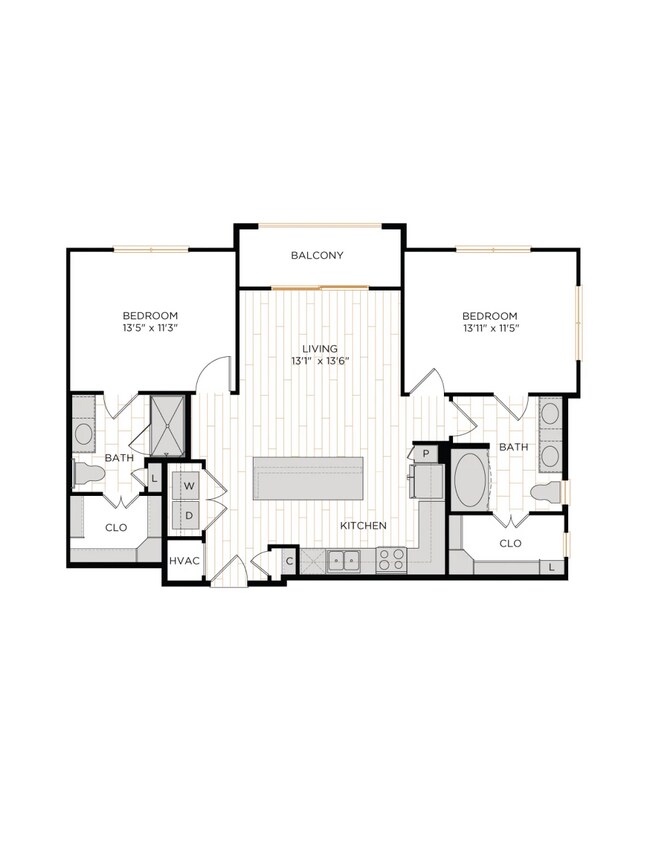 Unit 4309AW 3112AW floor plan