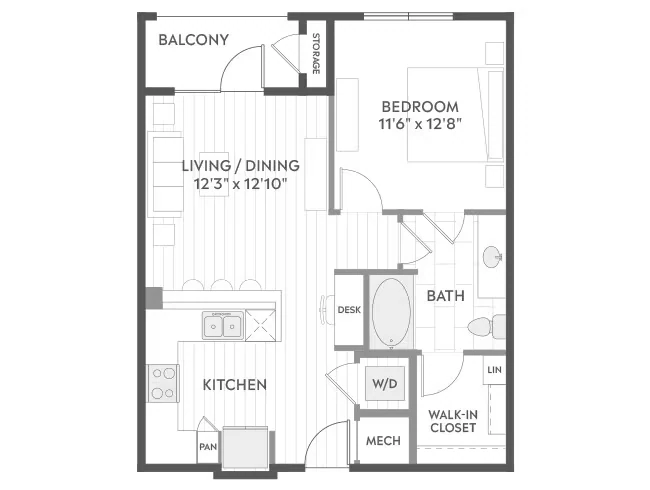 A2 1-433 floor plan