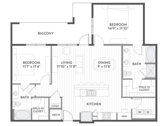 Unit 1-147 1-540 floor plan