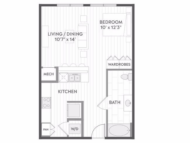 Unit 1-305 1-305 floor plan