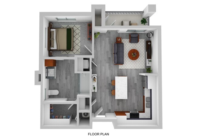 1BR/1BA Building A-3117 floor plan