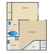 1x1S 00203 floor plan