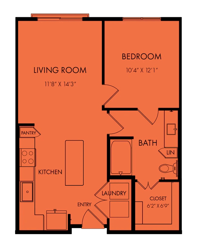 Unit 332 418 floor plan