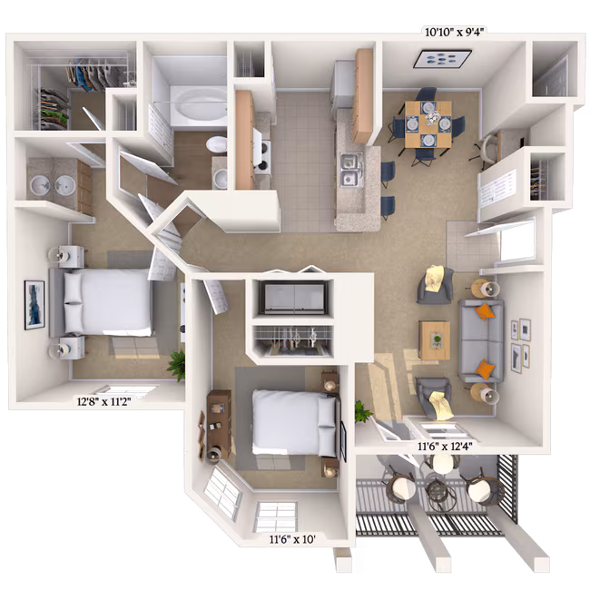 Unit 11206 11104 floor plan