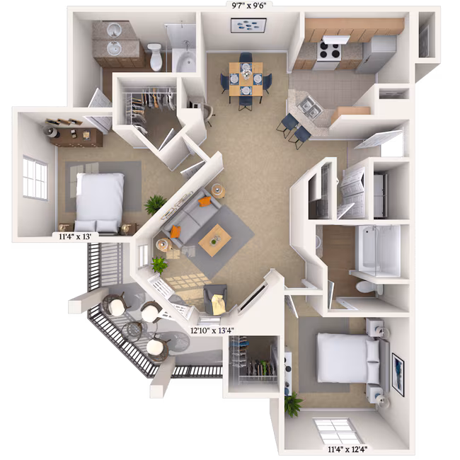 Unit 05107 05107 floor plan